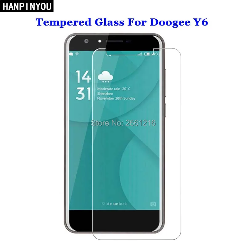 Для Doogee Y6 закаленное стекло 9H 2.5D Премиум Защитная пленка для экрана 5 5&quot |