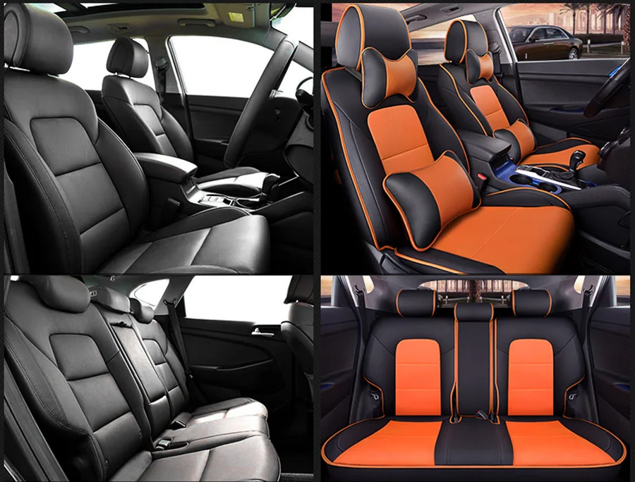 Чехлы для сидений автомобилей из воловьей кожи, подходят для hyundai i20 i30 i40 ix 25 ix 35 ix25 bandeja creta ix35 grand tucson, аксессуары