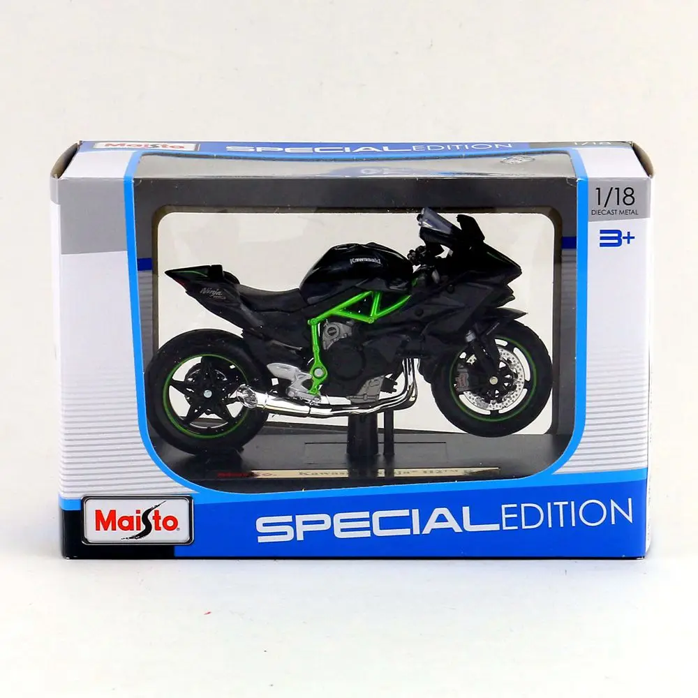 1:18 Масштаб литья под давлением модель мотоцикла Игрушка KAWASAKI Ninja H2R Суперкросс |