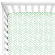 Baby Floral Fitted Crib Sheet Girl Cotton Newborn sheet Bed Mattresses cover fits Standard Crib 28*52*9 inches(Watercolor
