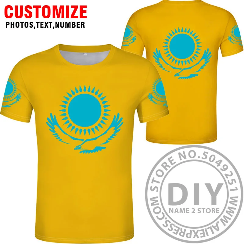 Style 5 KAZAKHSTAN футболка diy на заказ с именем и номером Каз футболка Национальный флаг kz русский kazakh страна колледж принт Логотип Одежда - Цвет: Style 5