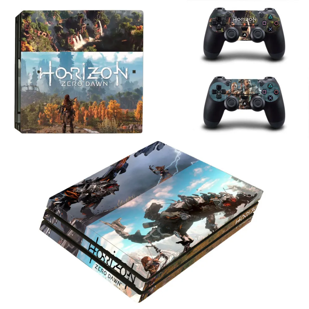Игра Horizon Zero Dawn PS4 Pro стикер кожи для sony playstation 4 консоль и 2 контроллера PS4 Pro наклейка кожи s Наклейка