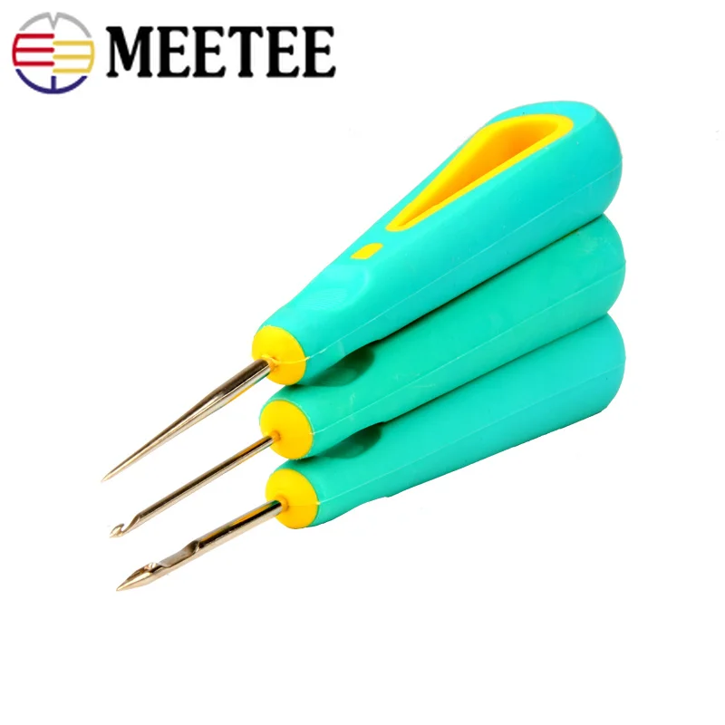 Meetee ручной работы кожа резьба diy инструмент awl прямой конус швейный пробойник