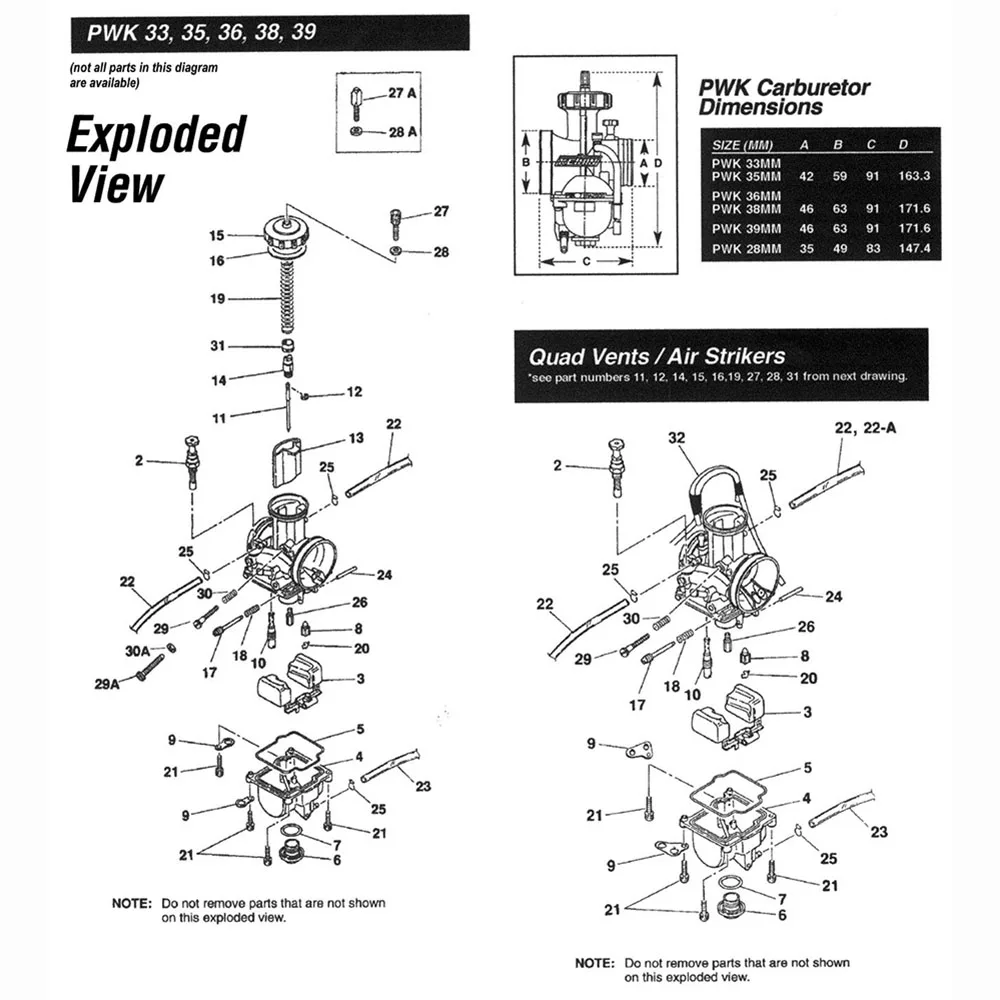 ZS гоночный мотоцикл Keihin PWK карбюратор 33 34 35 36 38 40 42 мм Carb Универсальный 2T 4T