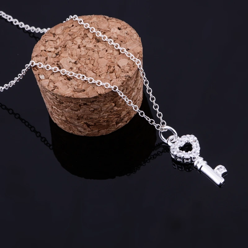 Серебряное ожерелье Посеребренная Подвеска модные ювелирные изделия