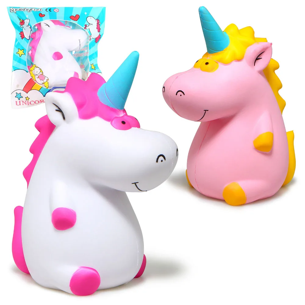 Сжимаемые игрушки в виде единорога бегемота медленно восстанавливающие форму