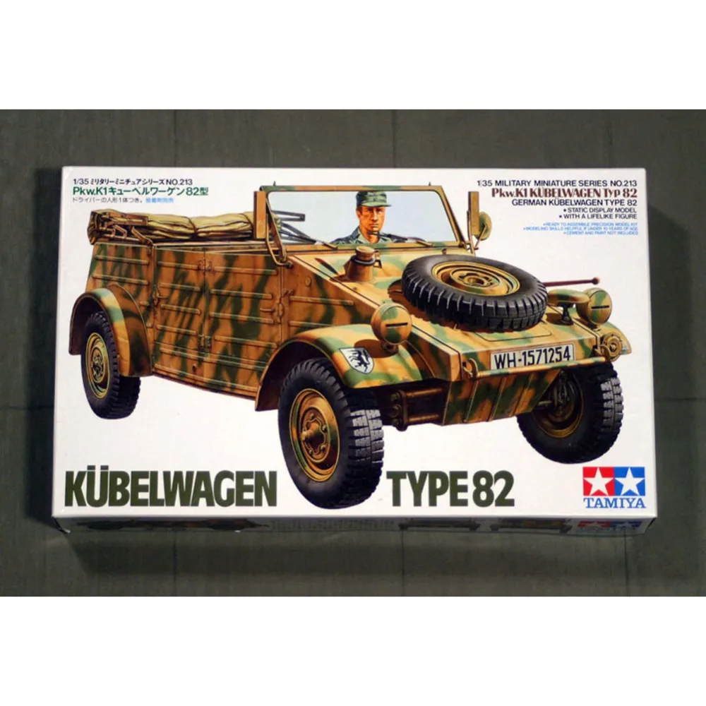 OHS Tamiya по супер скидке 35213 1/35 Пособия по немецкому языку Pkw K1 Kubelwagen Тип 82 Военная сборки БТТ модель здания Наборы г
