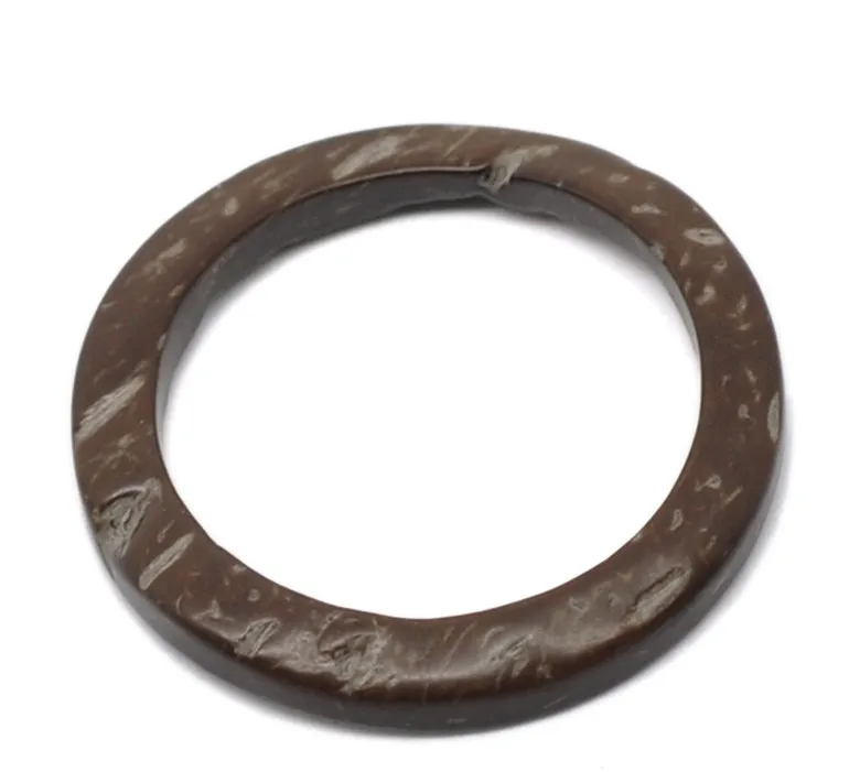 DoreenBeads Кокосовая Скорлупа закрытые Колечки кофе 4 см диаметр 20 шт (B22716) yiwu|jump