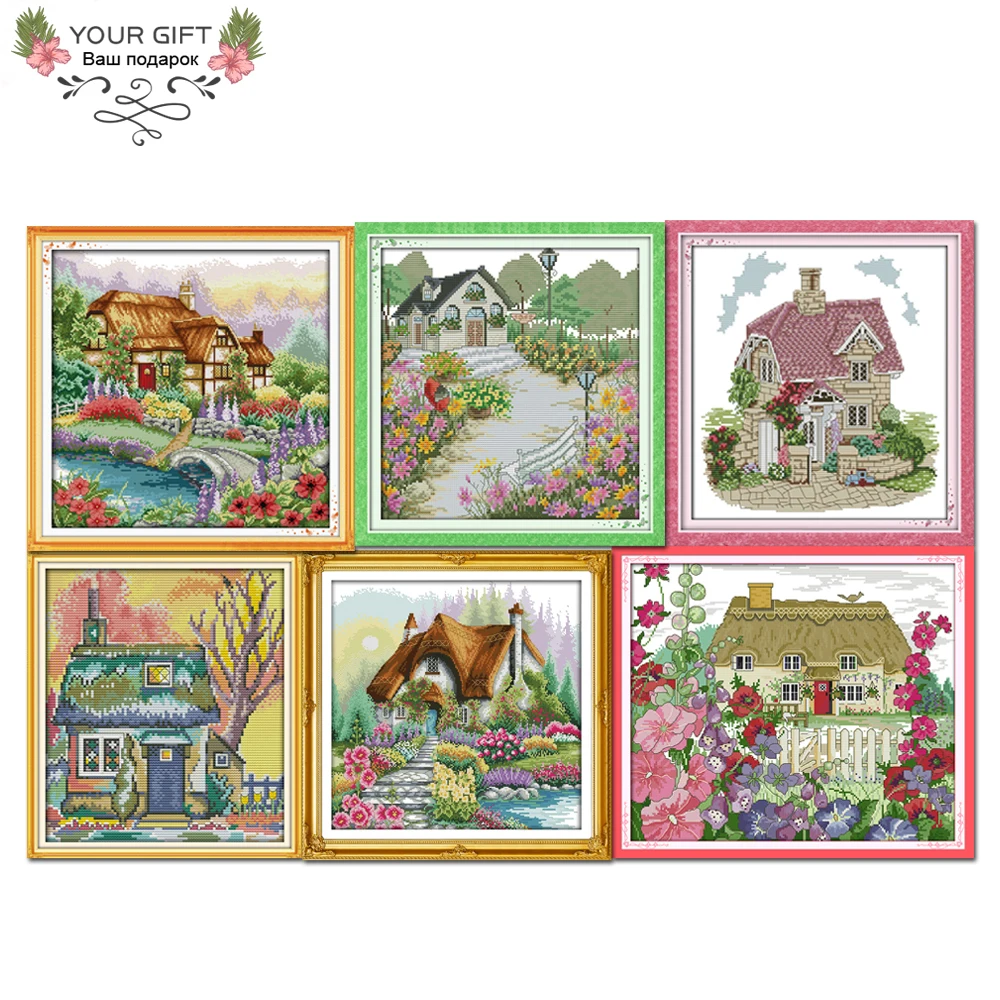 Набор для вышивки крестиком Joy Sunday F205F351F397F729F730(4)F740 14CT 11CT|joy sunday|cross stitch kitscounted cross kits |