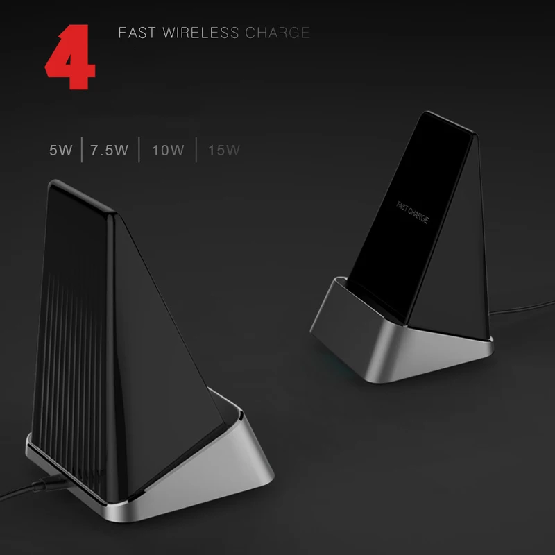 15 Вт Беспроводное зарядное устройство для телефона с Поддержкой iphone xs max зарядная