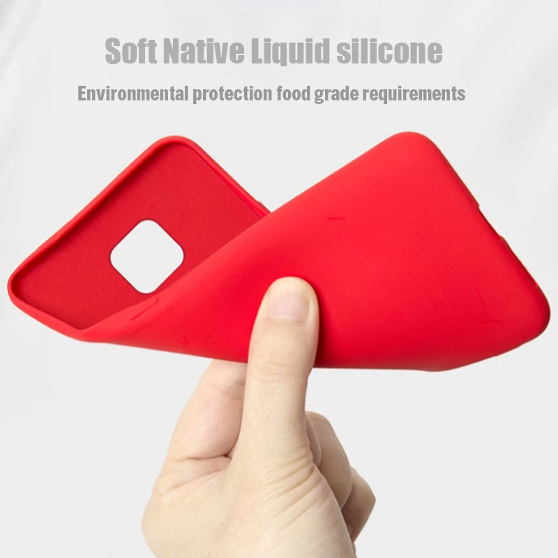 Роскошный защитный противоударный чехол из жидкого силикона для Huawei Mate 20 Pro 20X 10