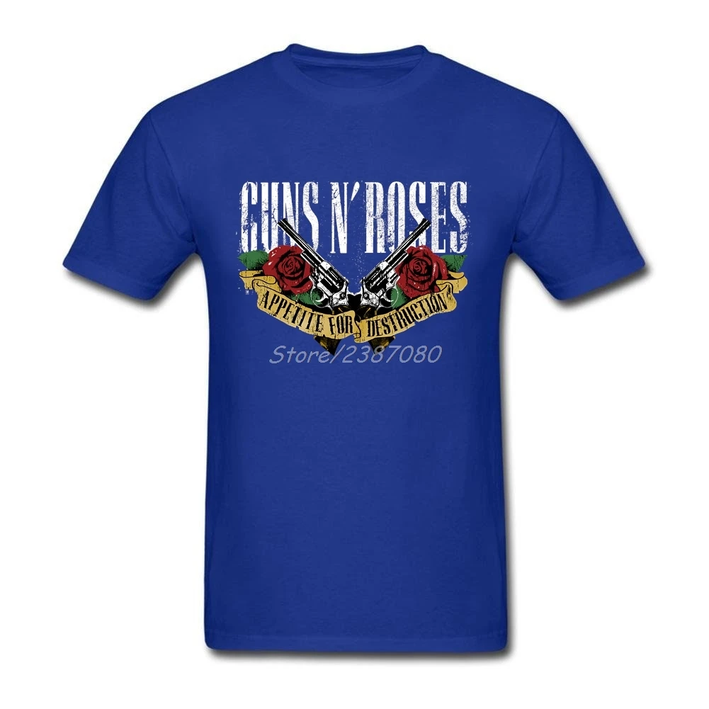 Guns N Roses футболка с короткими рукавами на заказ Мужская Уличная размера плюс