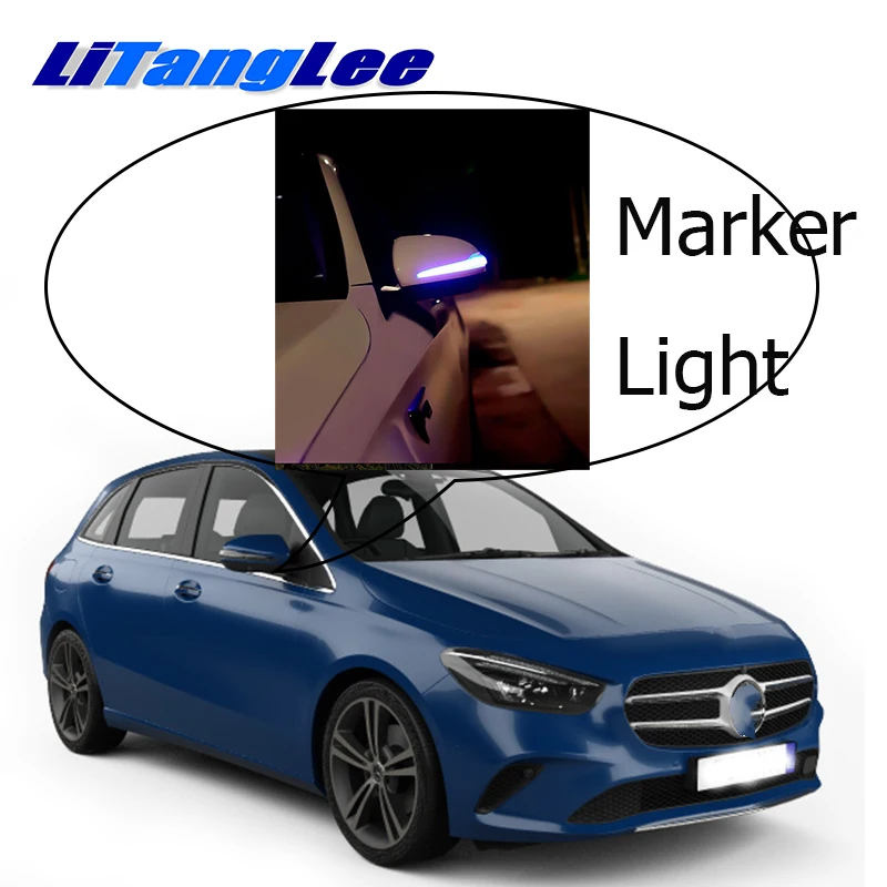 

NOVOVISU Car Rearview Mirror Marker Light Welcome Light Turn Signal Update Lamp For Mercedes Benz B MB W247 2018~2019