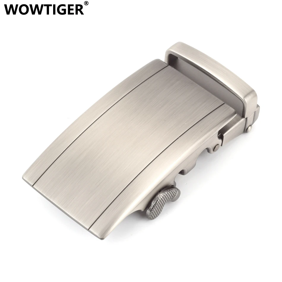 WOWTIGER-hebillas de cinturón de aleación de Zinc para hombre, hebillas automáticas de alta calidad, adecuadas para cinturones de 35mm de ancho, hebilla de cinturón