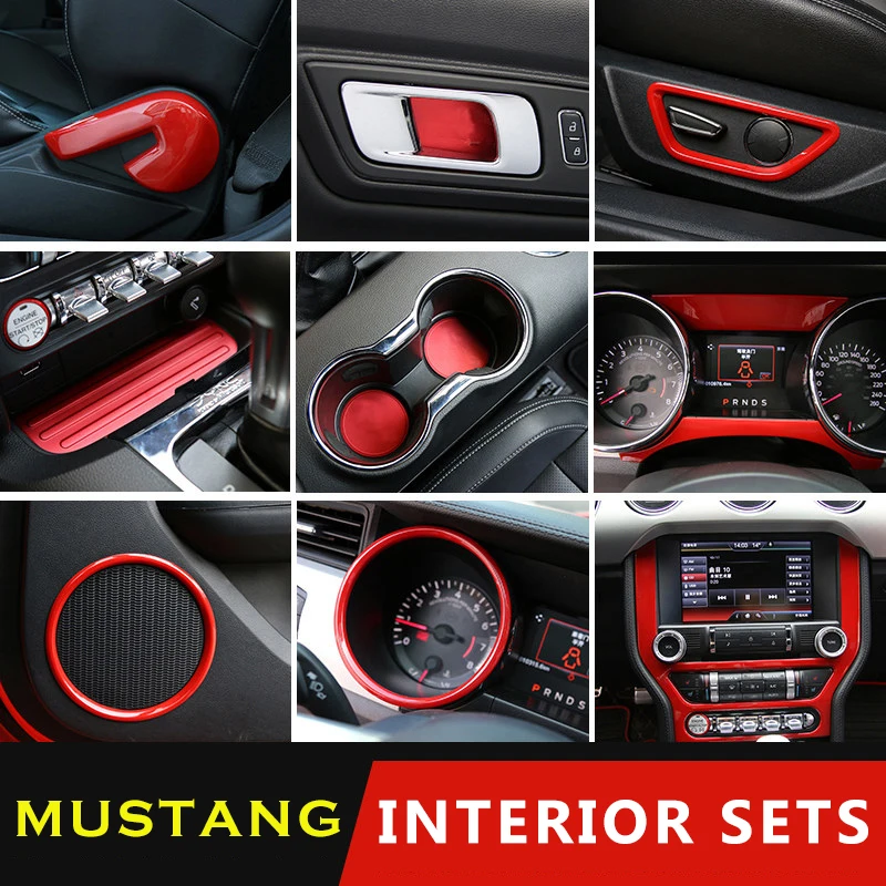 Подходит для Ford Mustang автомобильный Стайлинг Красный интерьер автомобильные