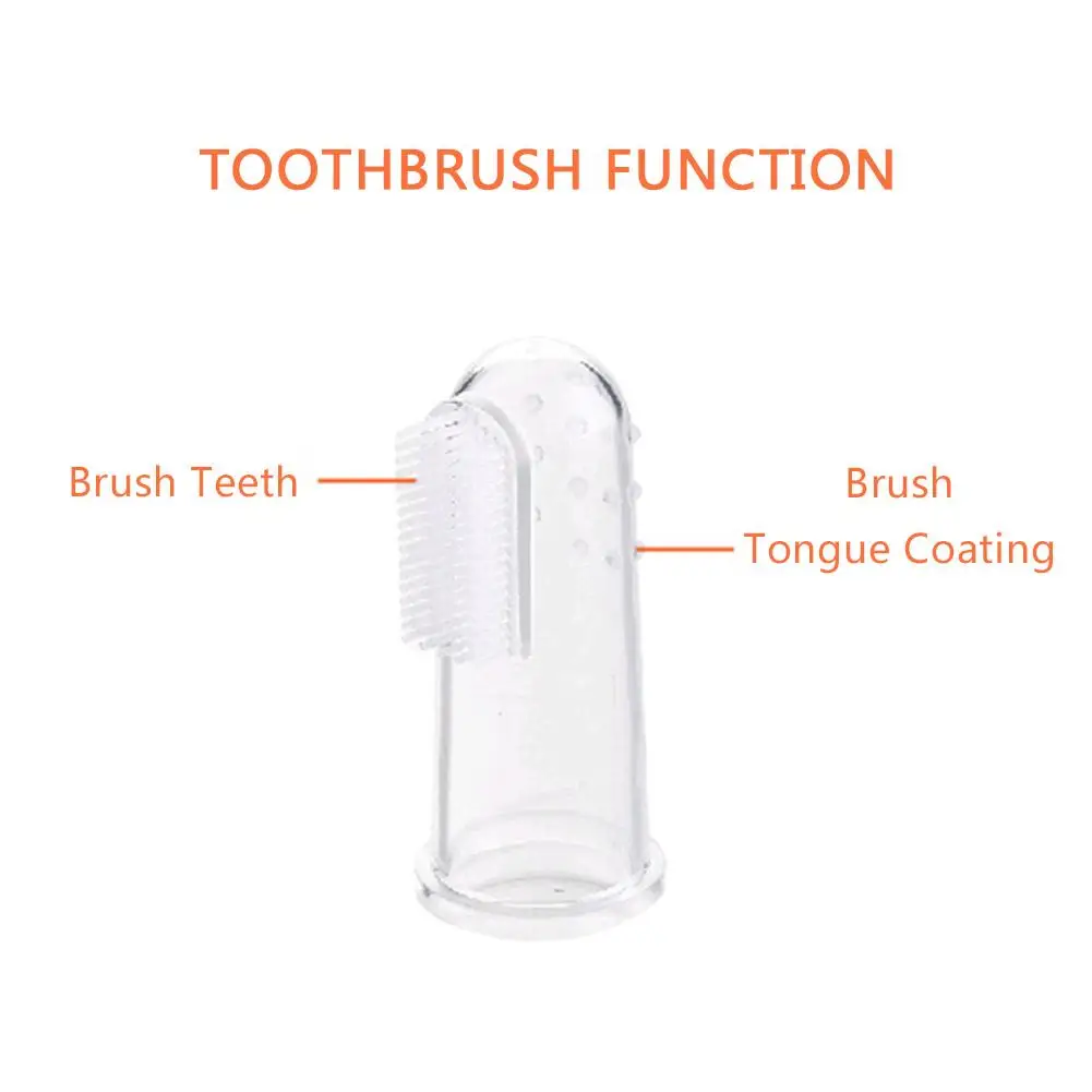 Детская зубная щетка палец безопасный силикон язык покрытие Чистящая рукав для