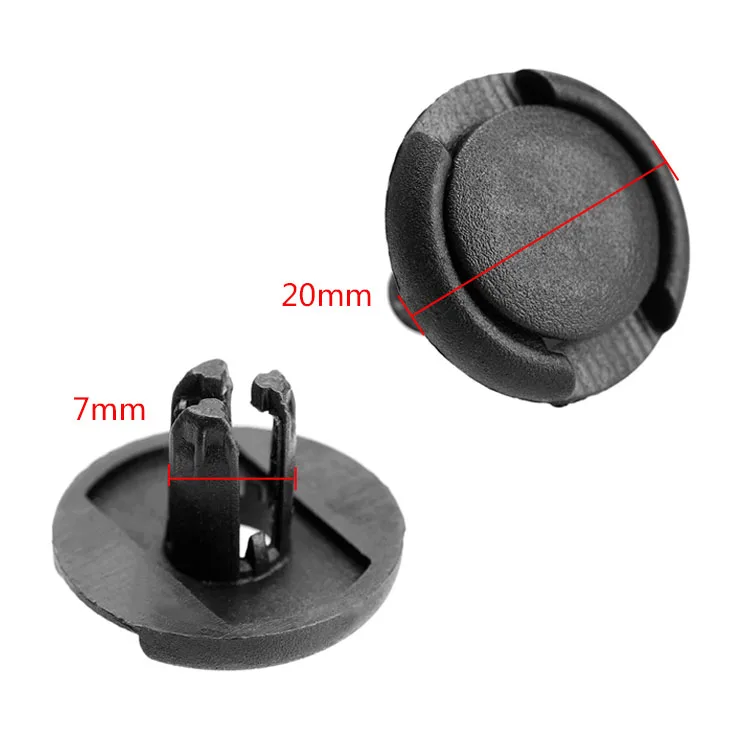 100Ps 7 мм отверстие Авто заклепки застежка нажимной тип зажим черный автомобиль