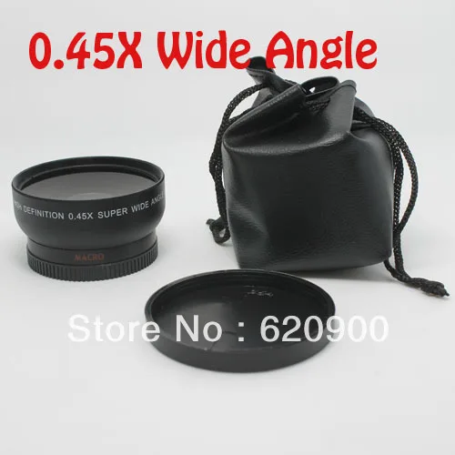 100% ГАРАНТИЯ 55 ММ 0.45X ШИРОКОУГОЛЬНЫЙ + 2.0X Телеобъектив UV Фильтр для Nikon canon sony pentax