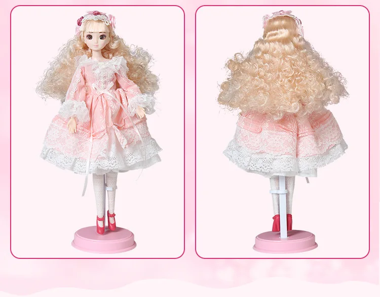 13 Moveable Joints 3D Eyes BJD Doll Toys With Accessories Clothes Shoes Fashion Figure Nake Princess Dolls Toy For Girls Gift