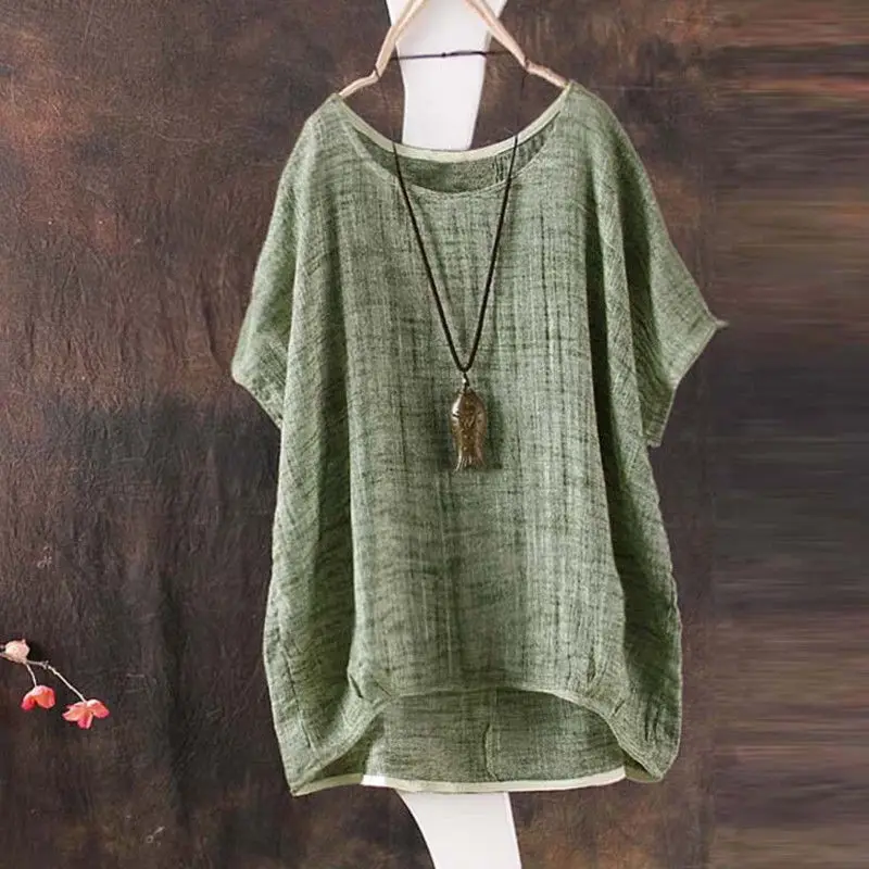 Женская футболка 2018 женская летняя свободная с коротким рукавом и круглым