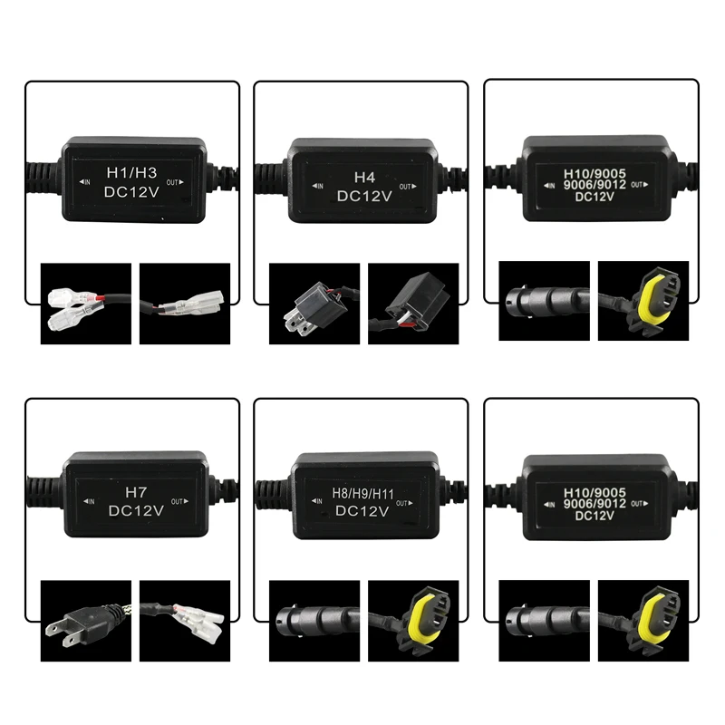 2 шт. Автомобильные фары H7 Canbus H4/H8/H11/H13/HB3(9005)/HB4(9006) 9007 H1 H3 H10 H9 H11 светодиодный декодер