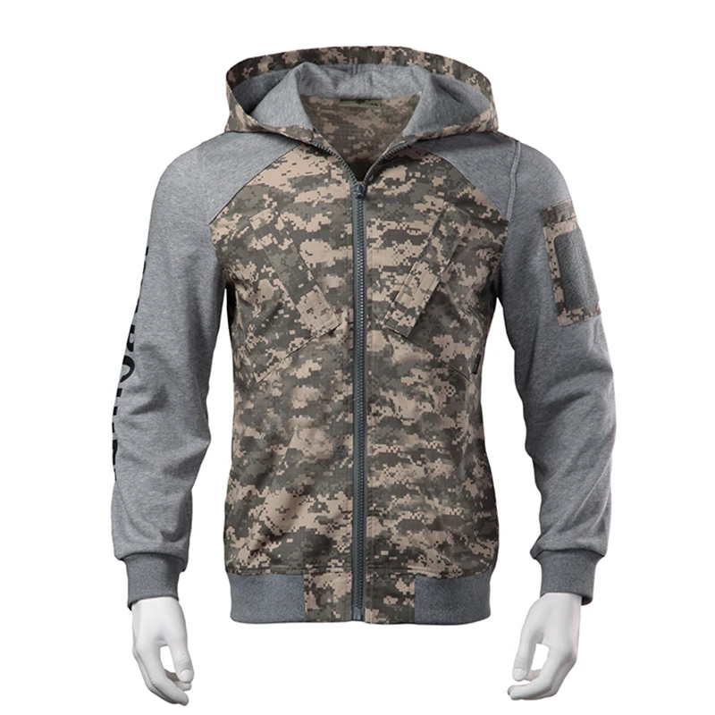 Новая мужская тактическая камуфляжная куртка с нашивкой армейская Толстовка