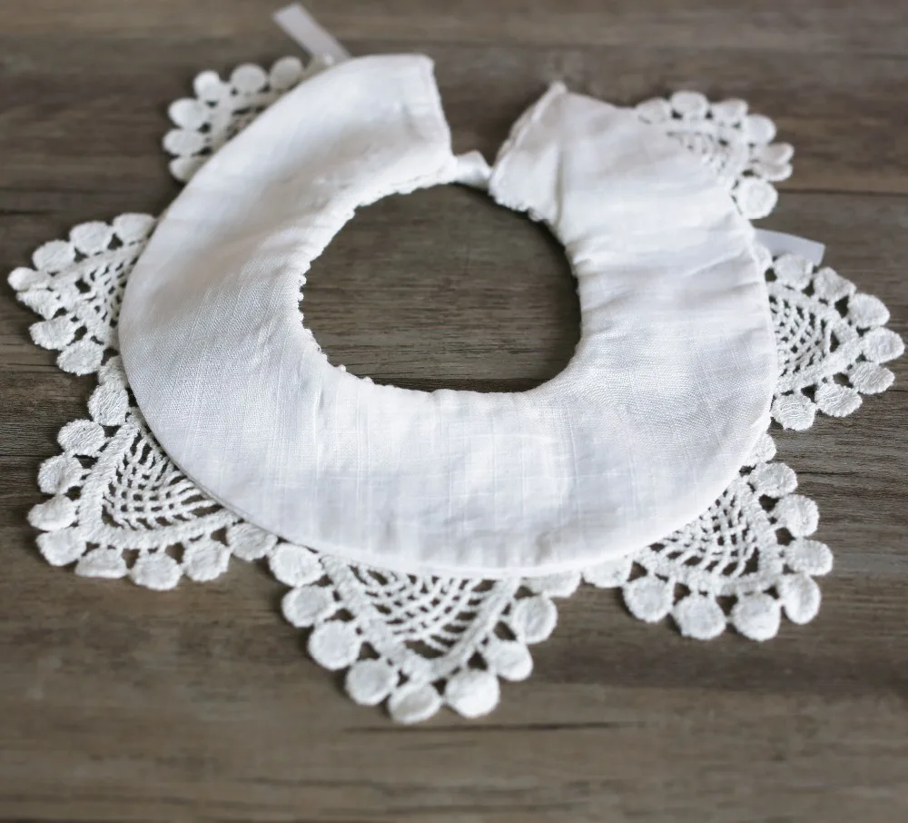 Фирменная Новинка для маленьких девочек 100% хлопок кружево нагрудники детская