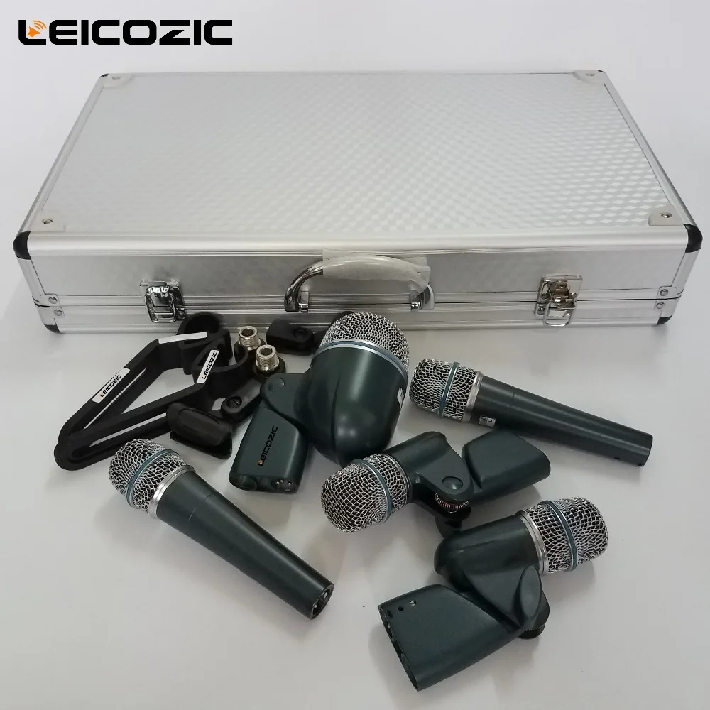 Набор микрофона для барабана Leicozic набор бажных микрофонов Beta dmk7 инструмент 2xBeta 57A