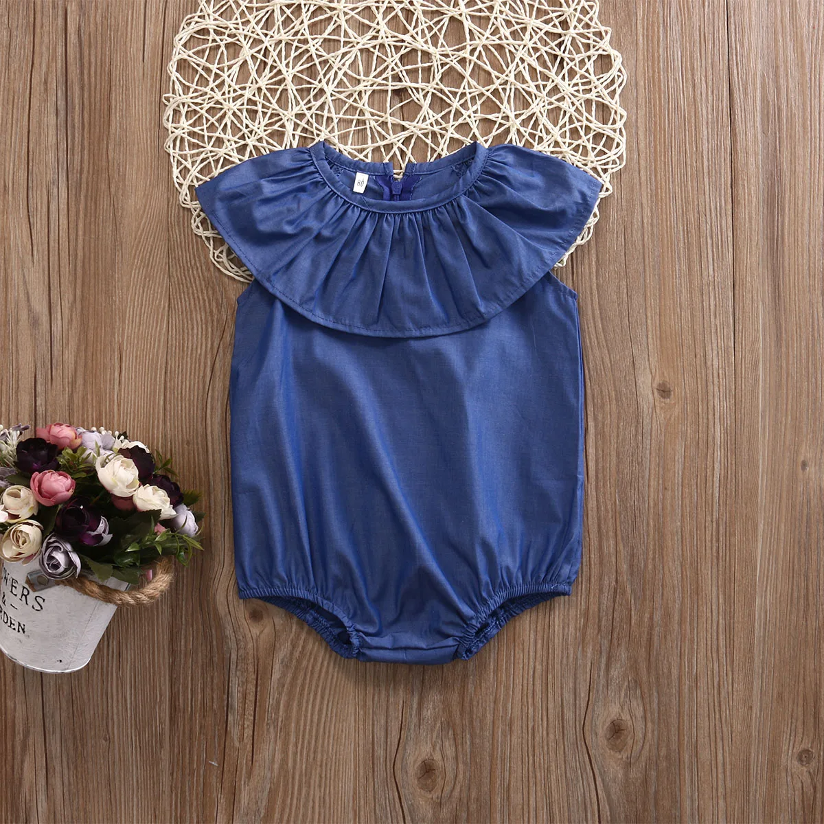 Новинка 2018 брендовый Детский боди с оборками для маленьких девочек комбинезон от