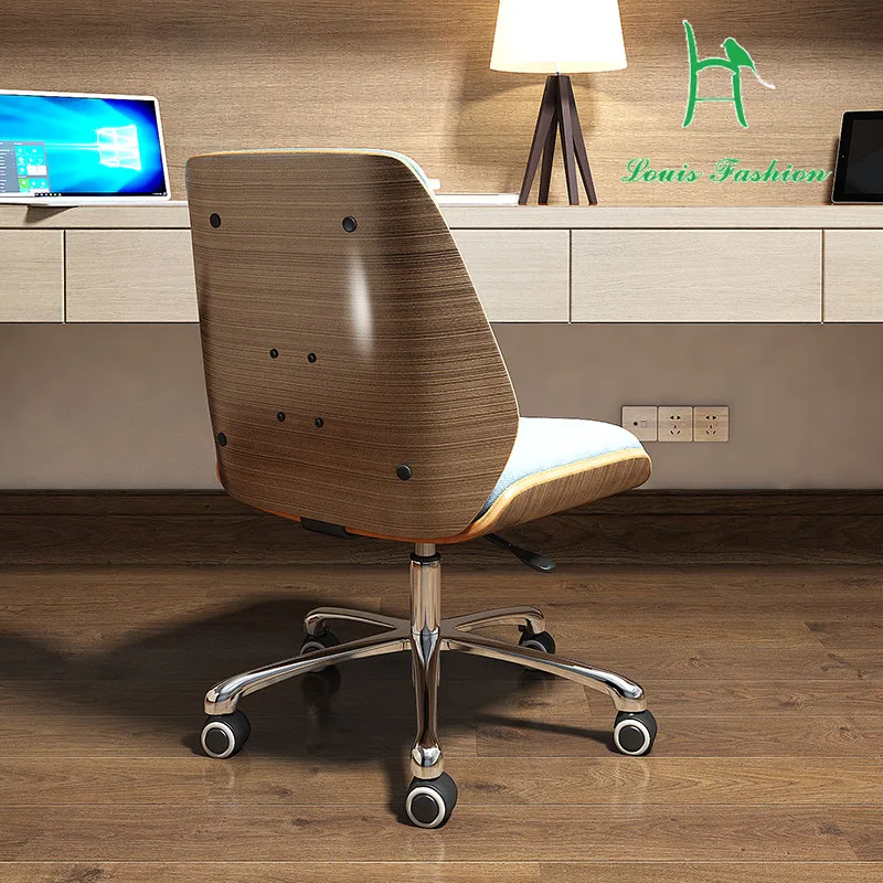 Louis Fashion Solid Wood Computer Chair Single Office for the Study Without Armrest | Мебель