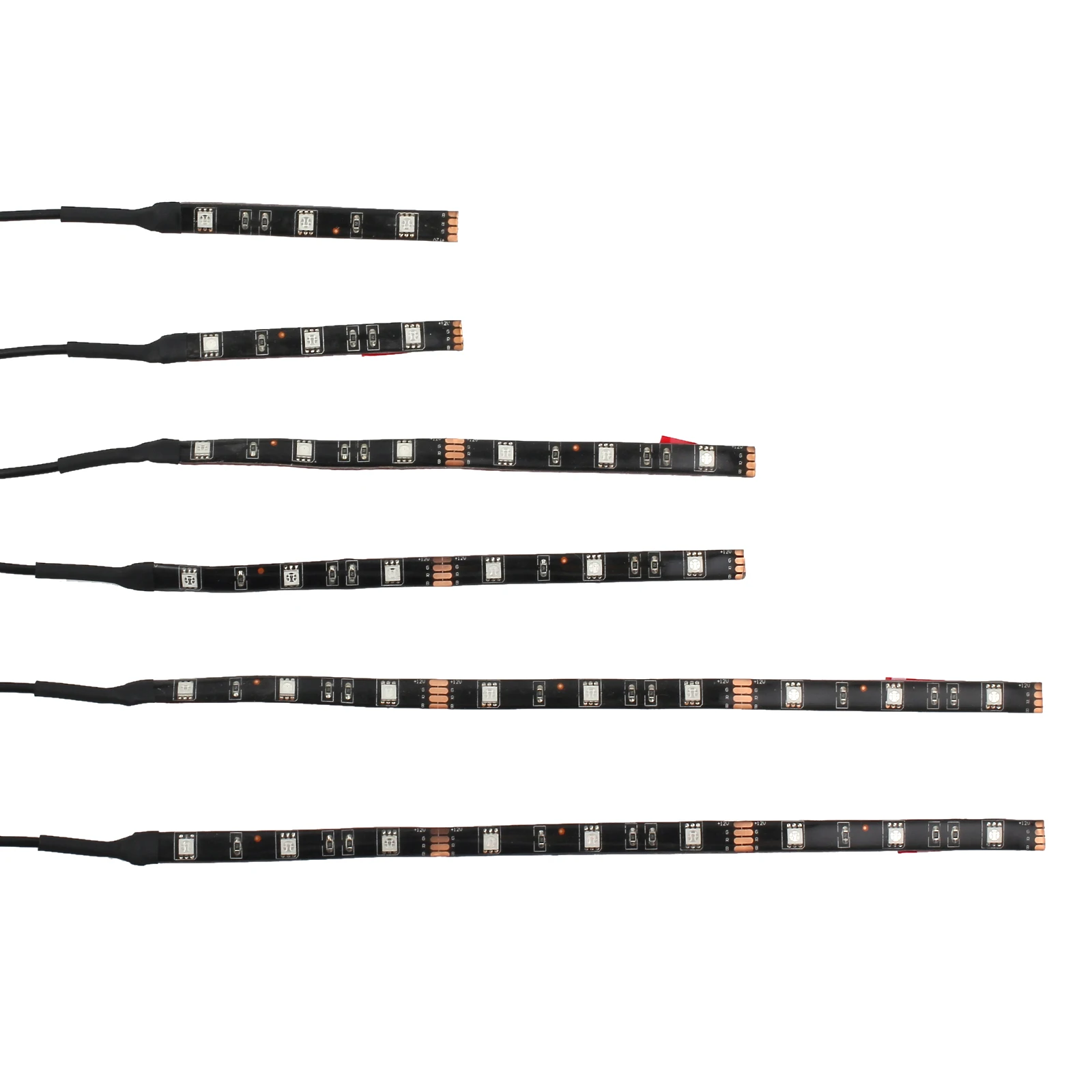 AUTOUTLET 6pcs Motorcycle 36 LED Light Flexible Strip Kit Multi-Color Neon Accent Glow Lights with RF Remote Controller | Автомобили и