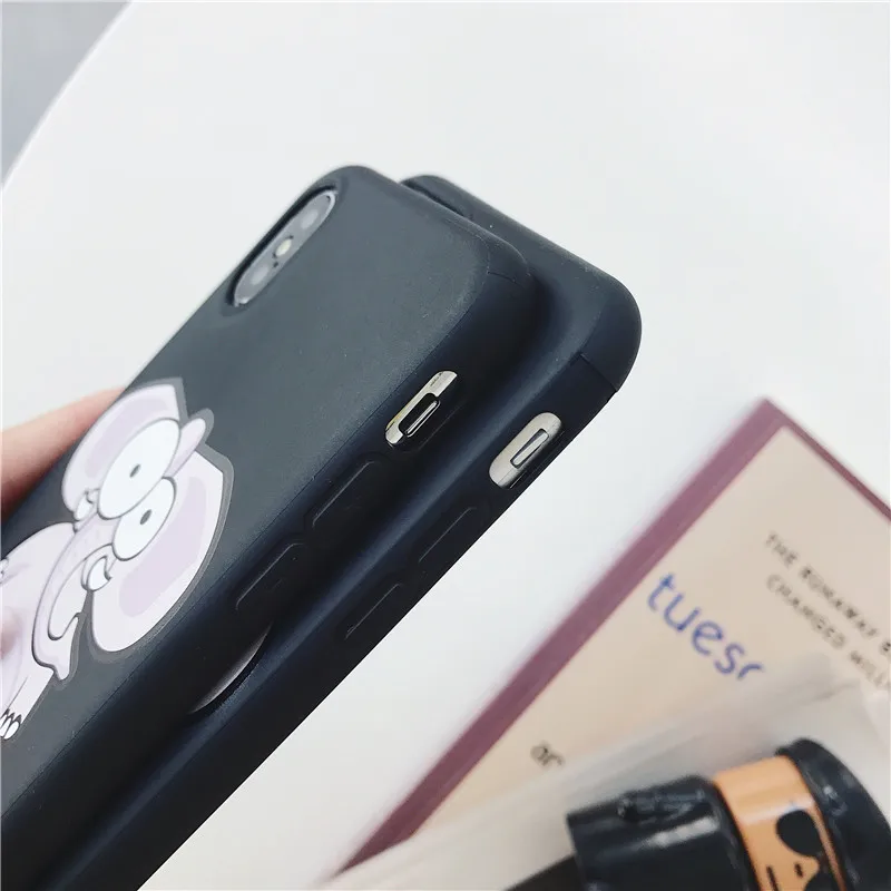 чехол на айфон 6s 7 плюс Для iphone Чехол для X XS крышка Капа 6 8 Симпатичные животные