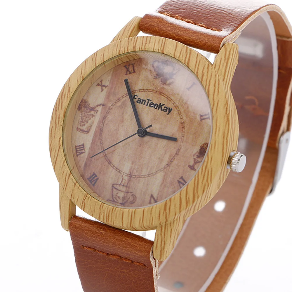 

2019 Women Watches Relogio Wood Feminino Fashion Minimalism Watch Woman Leather Analog Quartz Watch Female Clock Relojes Mujer