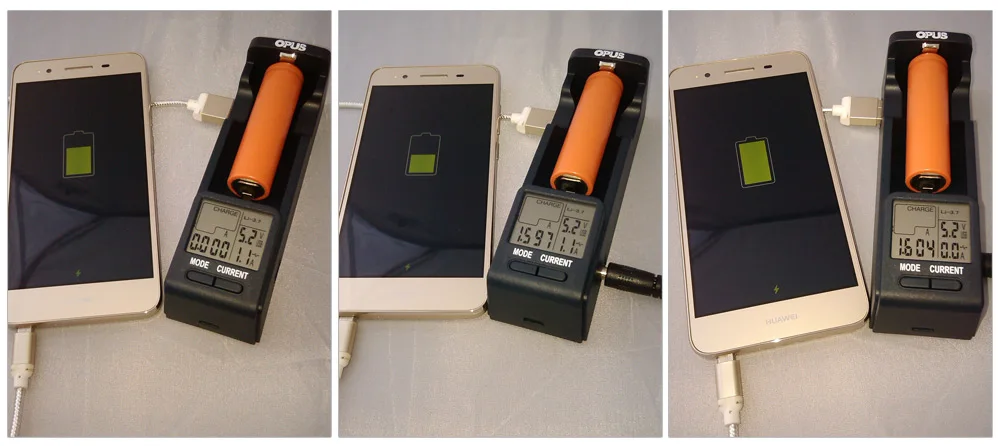 Оригинальное умное зарядное устройство Opus с ЖК дисплеем для li ion NiMh AA AAA C D 26650 18650