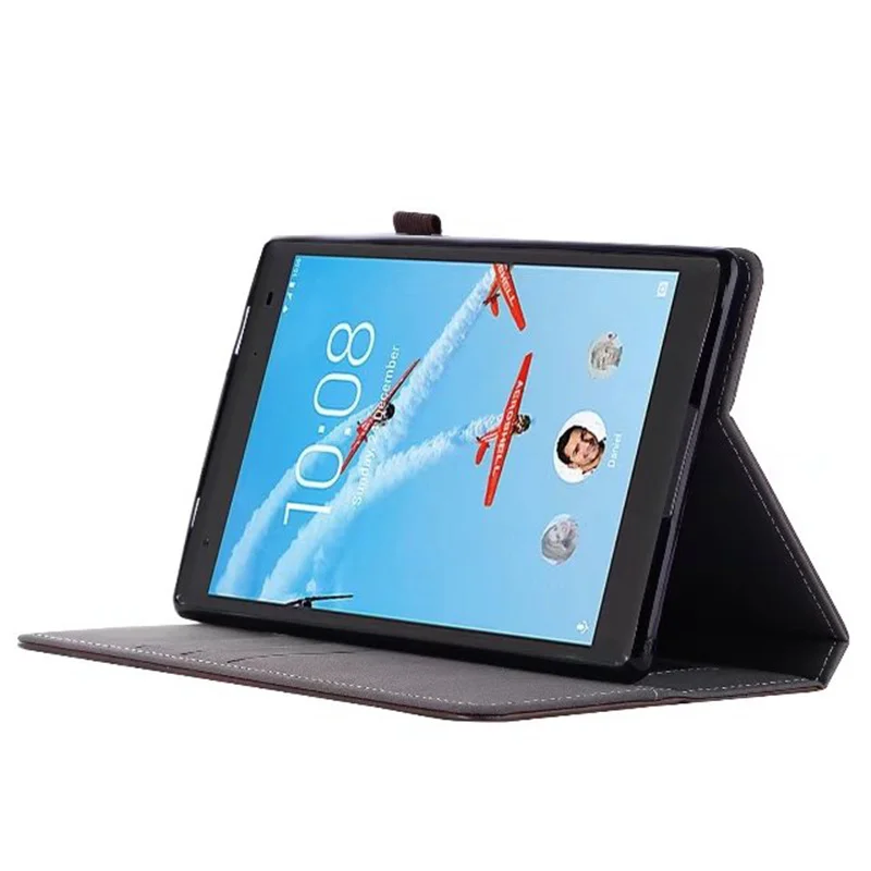 Роскошный Магнитный умный чехол из искусственной кожи для lenovo Tab 4 8 Plus TB-8704F/8704N/8704X8," чехол для планшета+ пленка для экрана+ ручка