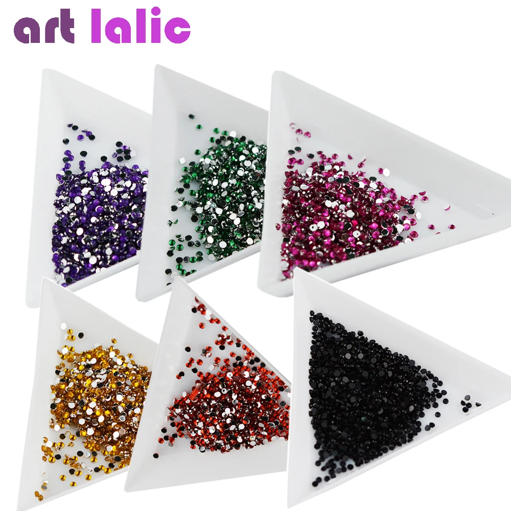 Новое поступление 20000 шт. прозрачные и многоцветные блестящие стразы 1 5 мм с