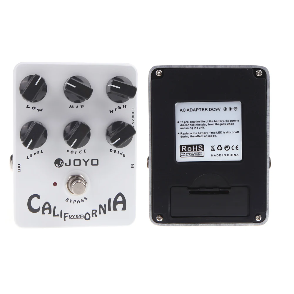 Joyo JF-15 California звук искажения гитары педаль эффектов True Bypass