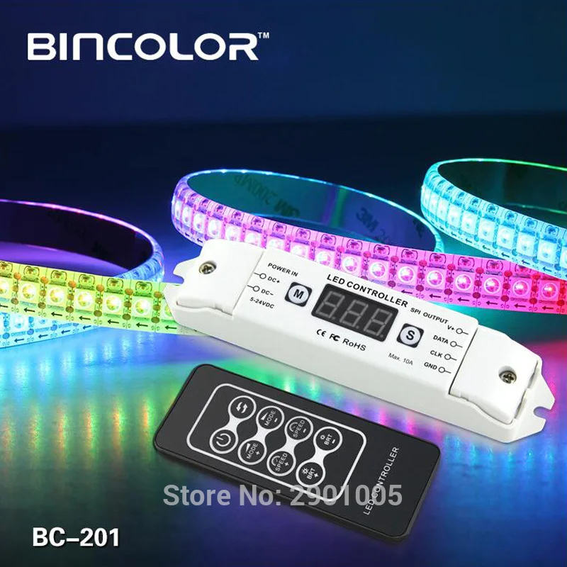 Светодиодный пиксельный SPI ленточный контроллер RGB RGBW диммер DC5V-24V цифровой адресный контроль 2801 2811 2812 8806 лента IC полосы света