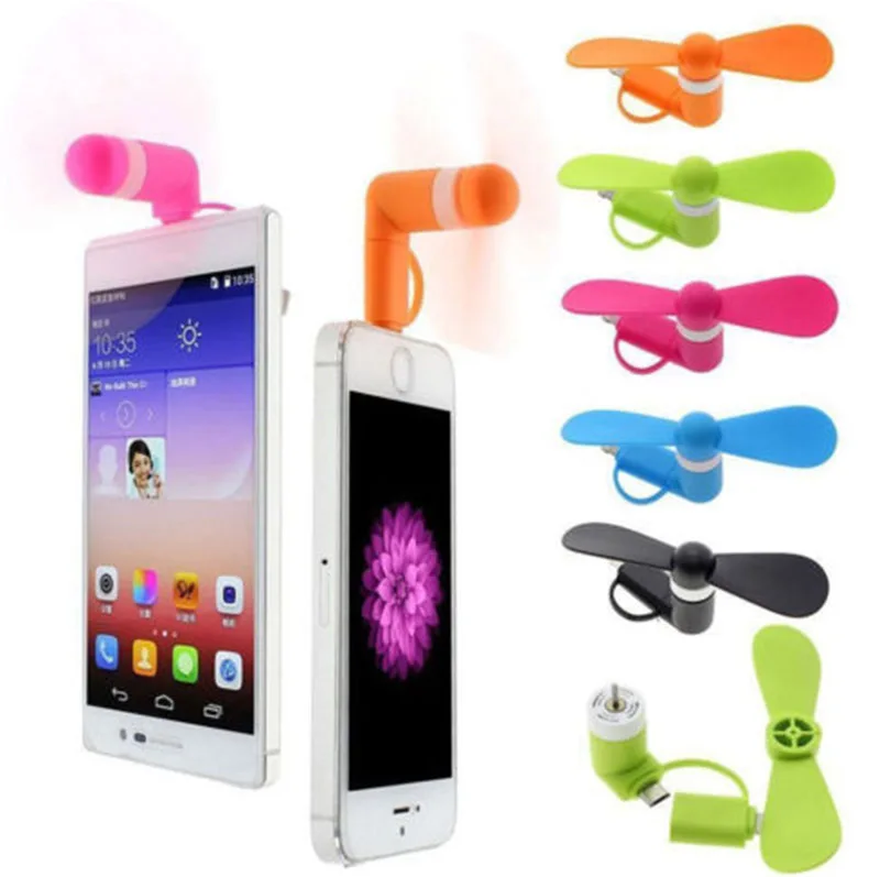 ULIFART новый милый Micro USB вентилятор 2 в 1 OTG удобные вееры для Samsung LG Xiaomi HTC Iphone летние