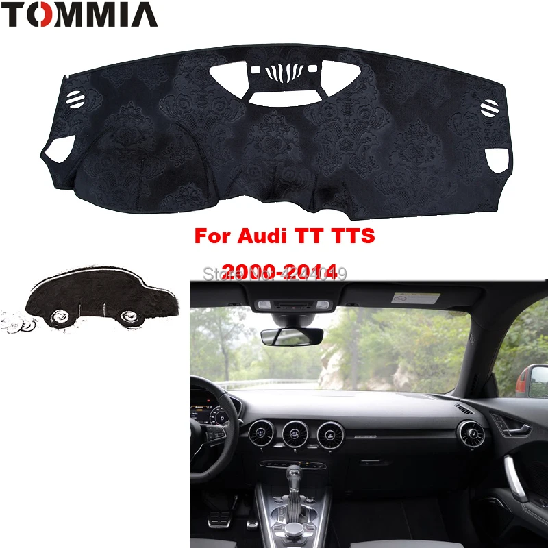 

TOMMIA Dashboard Cover Dash Mat for Car Sun Shade ANTI-UV Dash Pad Car Dashboard Mat For AUDI TT TTS 2000-2014