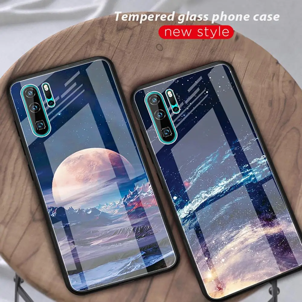 Чехол для телефона из закаленного стекла Huawei P30 P20 Pro Mate 20 10 Lite жесткий
