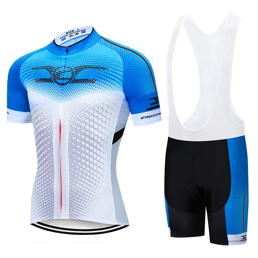 Лето Велоспорт Джерси Bib набор MTB форма велосипедная одежда быстросохнущая велосипедная одежда Верхняя одежда Мужская короткая трико кюлот