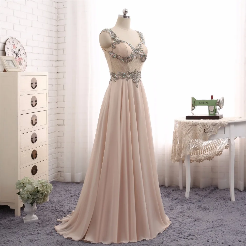 Vestido de Festa вечерние платья длинный халат Soiree 2017 ТРАПЕЦИЕВИДНОЕ милое шифоновое