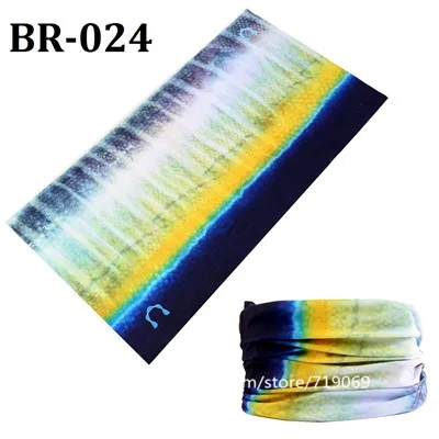 BR001-037, новейшая модель, бесшовная бандана для рыбалки, пешего туризма, велоспорта, волшебный шарф, много солнцезащитных шарфов для женщин и мужчин, маска бандана - Цвет: BR 024