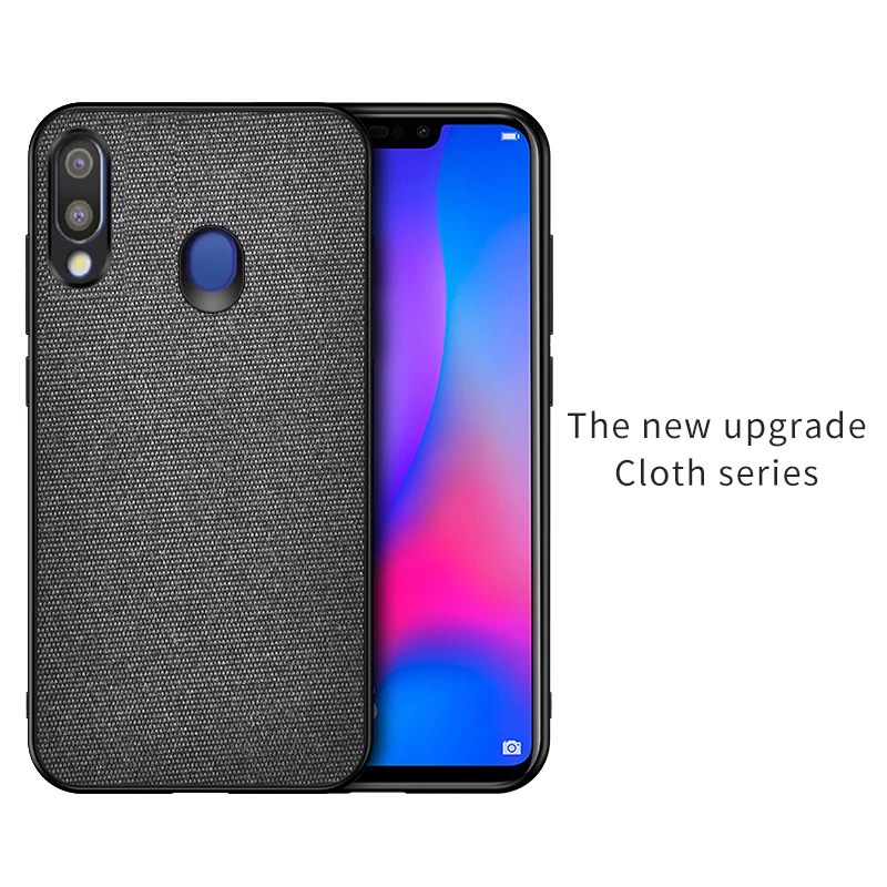 Для samsung galaxy M30 чехол ткань полная защита жесткая задняя панель из поликарбоната