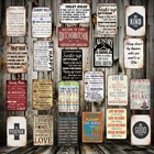 WellCraft кухня туалет Ванная комната дом Прачечная правило металлический знак Плакаты арт Винтаж роспись пользовательского Декор LT-1742