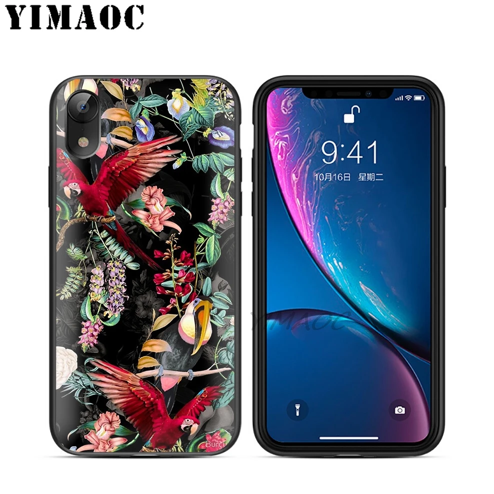 YIMAOC Skull Cat Sheep Moon Soft TPU Black Silicone Case for iPhone X or 10 8 7 6 6S Plus 5 5S SE Xr Xs Max |