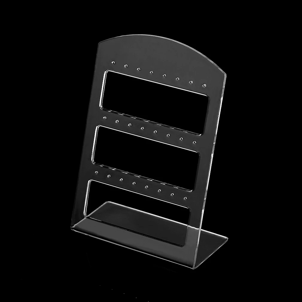 24 Отверстия прозрачный серьги шоу пластиковый стеллаж для выставки стенд