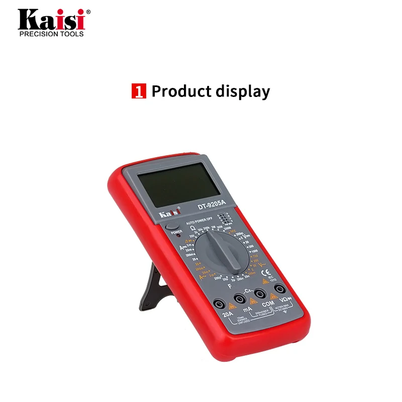 Kaisi DT-9205A Профессиональный ЖК-цифровой мультиметр электрический Ручной цифровой