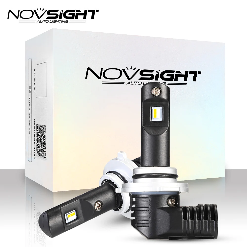 NOVSIGHT 1:1 дизайн 9005 светодиодные лампы H7 H4 Автомобильные фары H11 9006 50 Вт 10000LM 6500 К